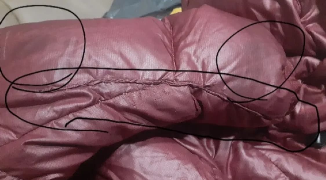 나이키 800필 구스다운 패딩 점퍼 자켓 레드 L 100 상품이미지8