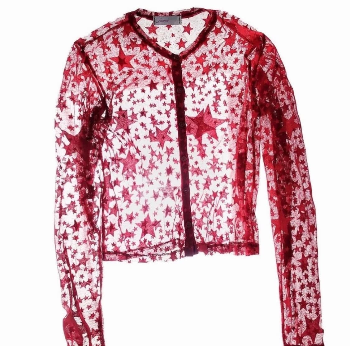 샵페어리 스타 메쉬 가디건 상품이미지1