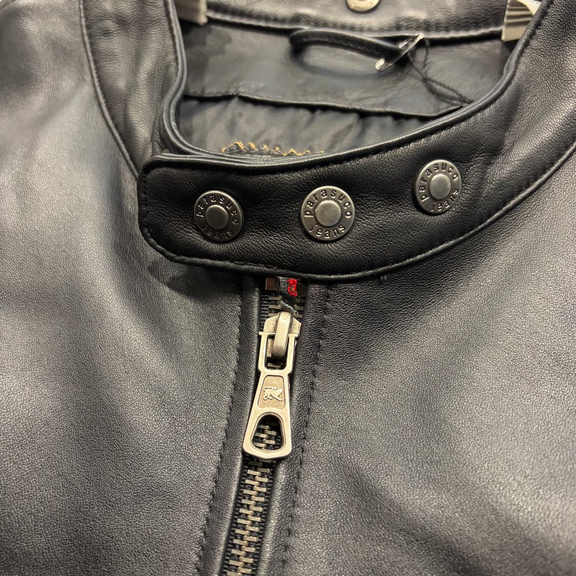 [XL] PARASUCO 파라수코 블랙 가죽 라이더 레더 자켓 C992 상품이미지5