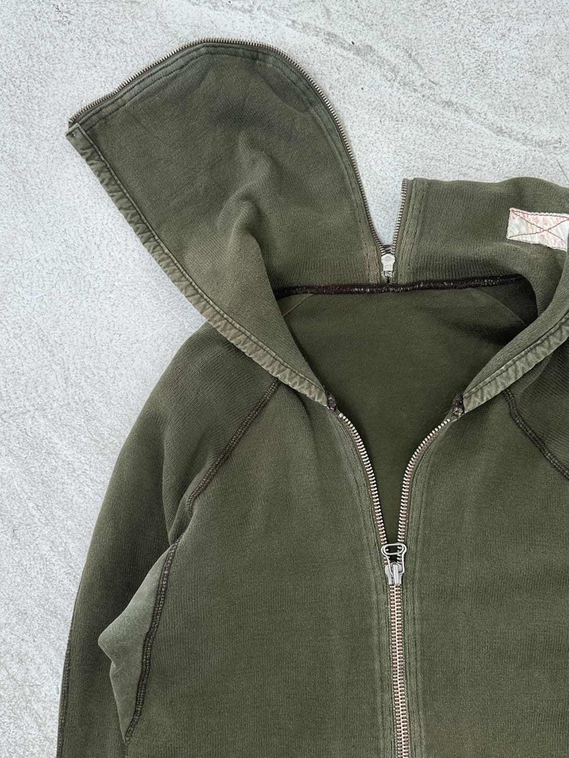 빈티지 지퍼 스웨트 후드 집업 상품이미지6