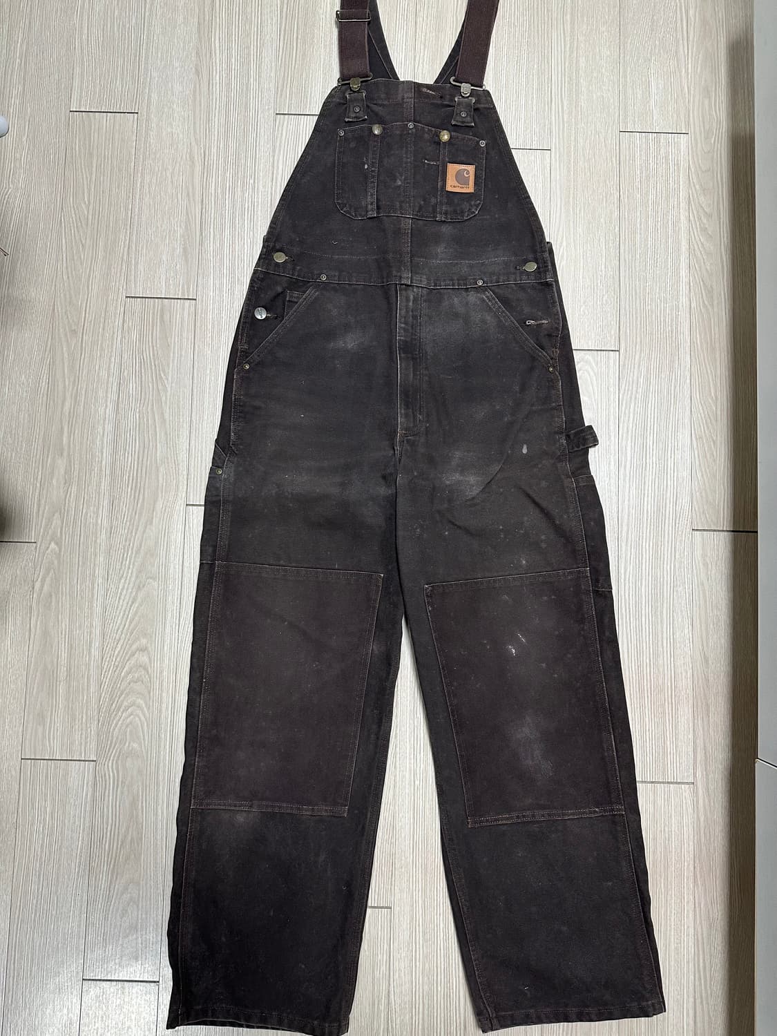 칼하트 브라운 오버롤 멜빵 상품이미지3
