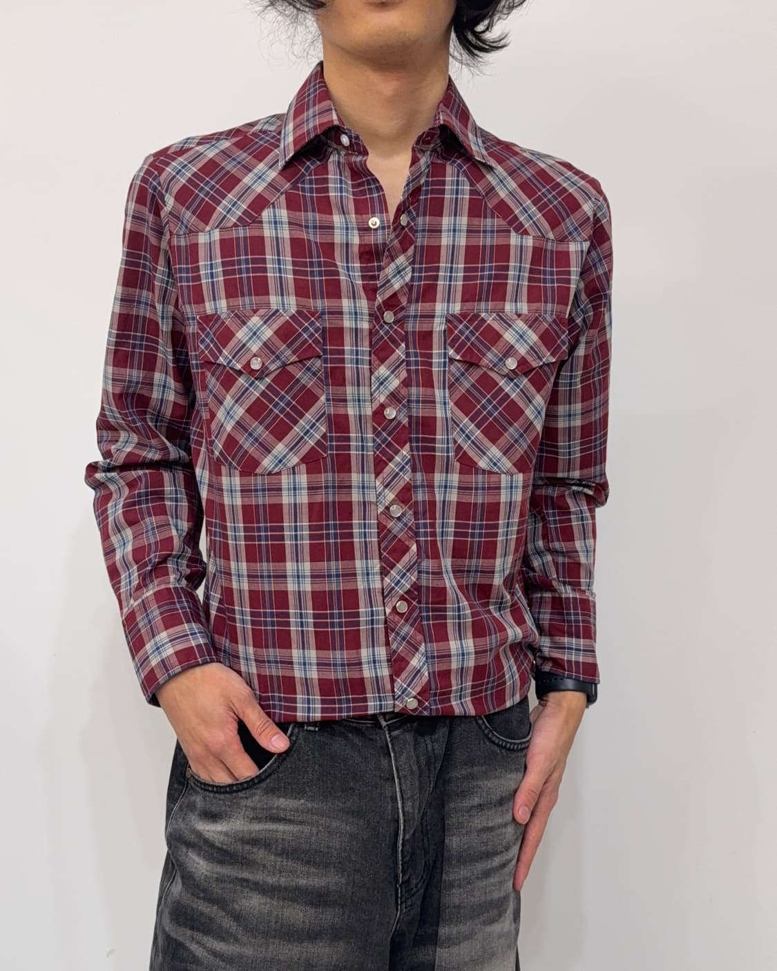 HOLT 웨스턴 체크 셔츠 상품이미지6