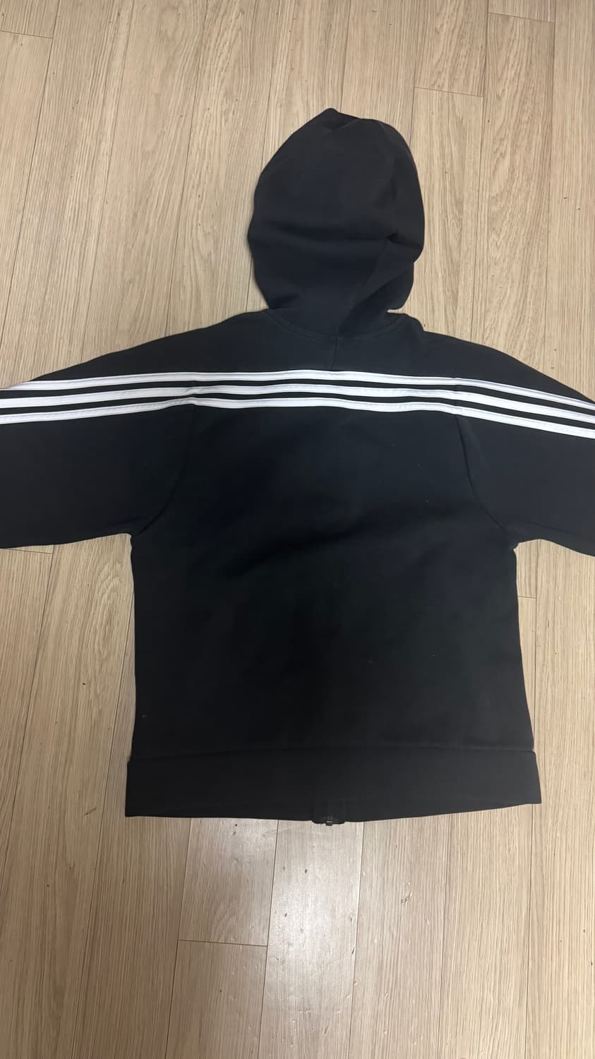 아디다스 여성 삼선 후드집업 S 블랙 상품이미지4