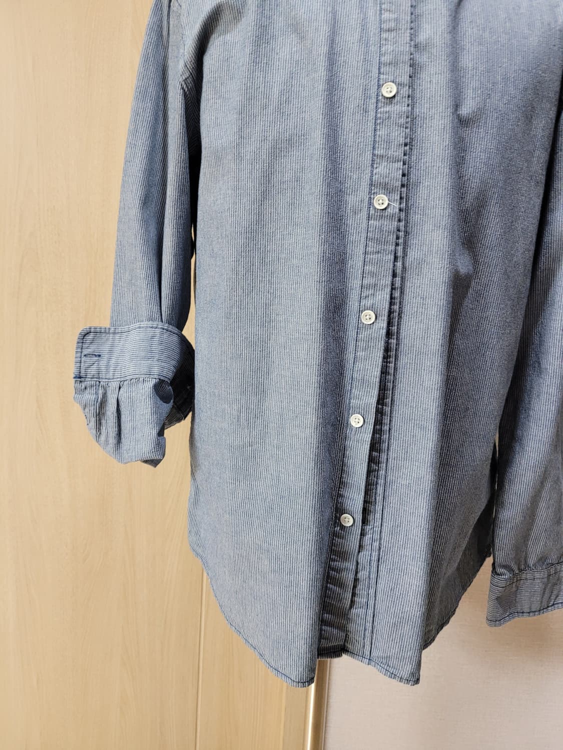 행텐 Hangten 남자 스트라이프 셔츠 105 라이트블루 상품이미지4