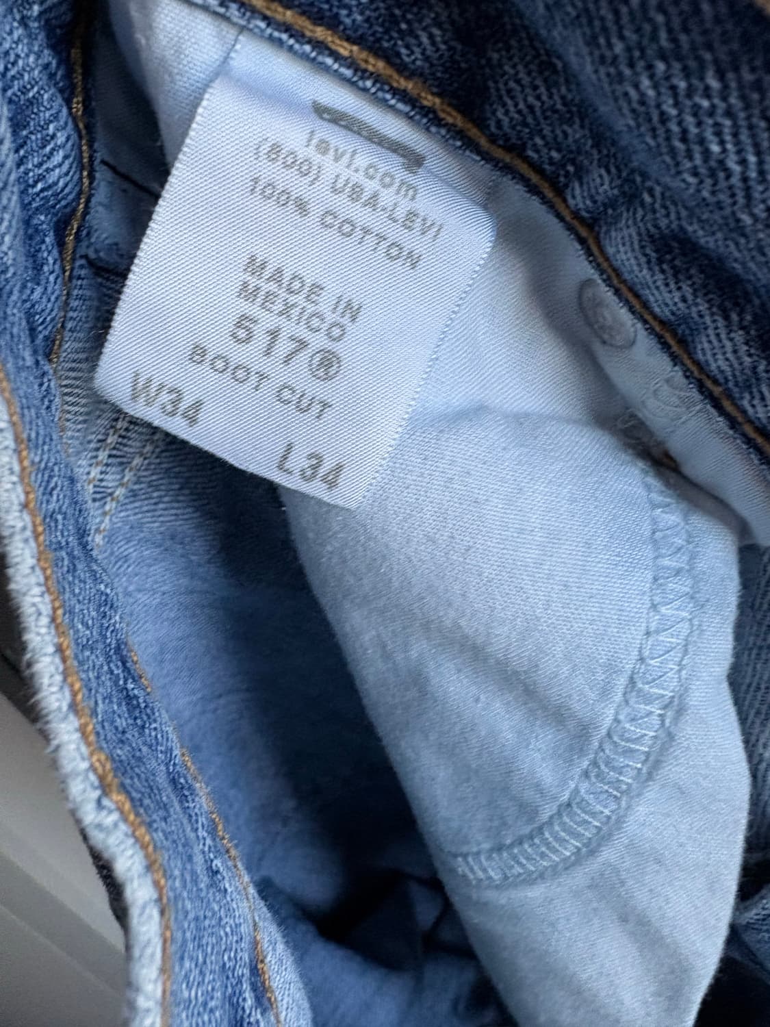 (34x34) 00s 리바이스 517 중청 데님 상품이미지5