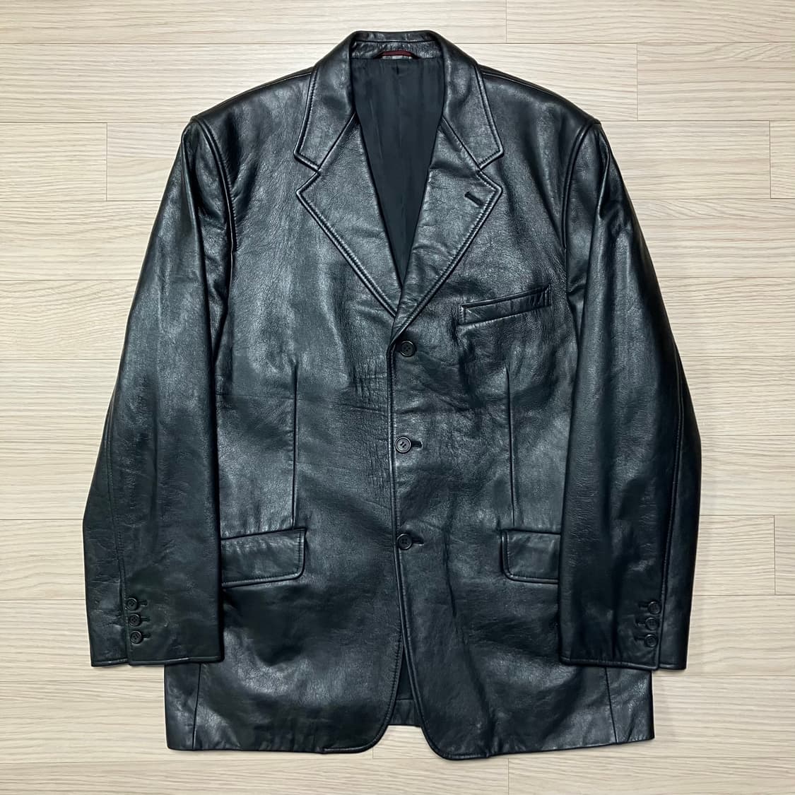 [PaulSmith] 폴스미스 런던 램스킨 양가죽 자켓 블랙 상품이미지1