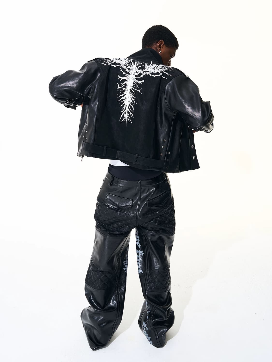 Opium Blackroot Shear Leather Jacket 상품이미지10