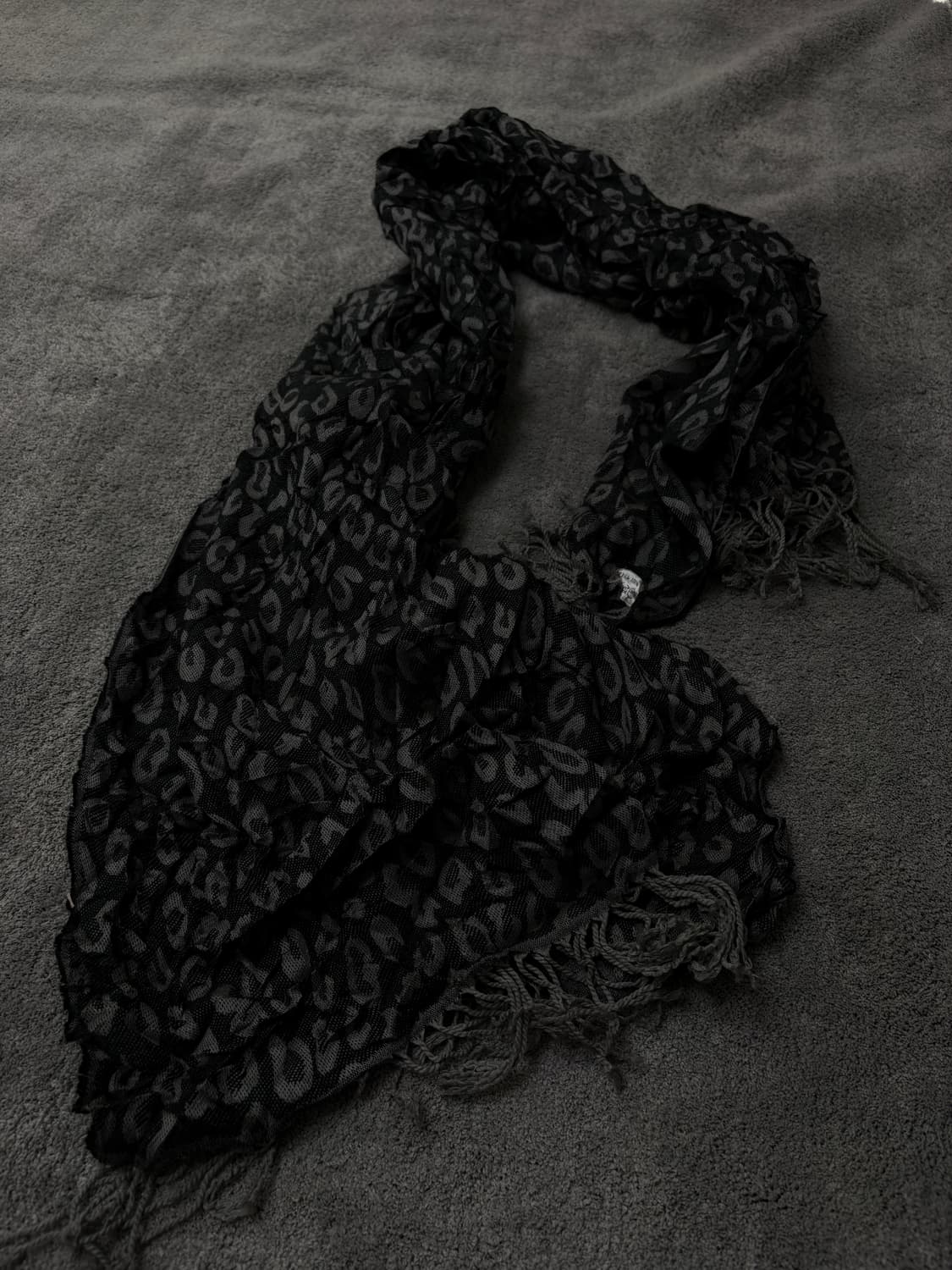 Vintage V-kei,punk leopard muffler 상품이미지1