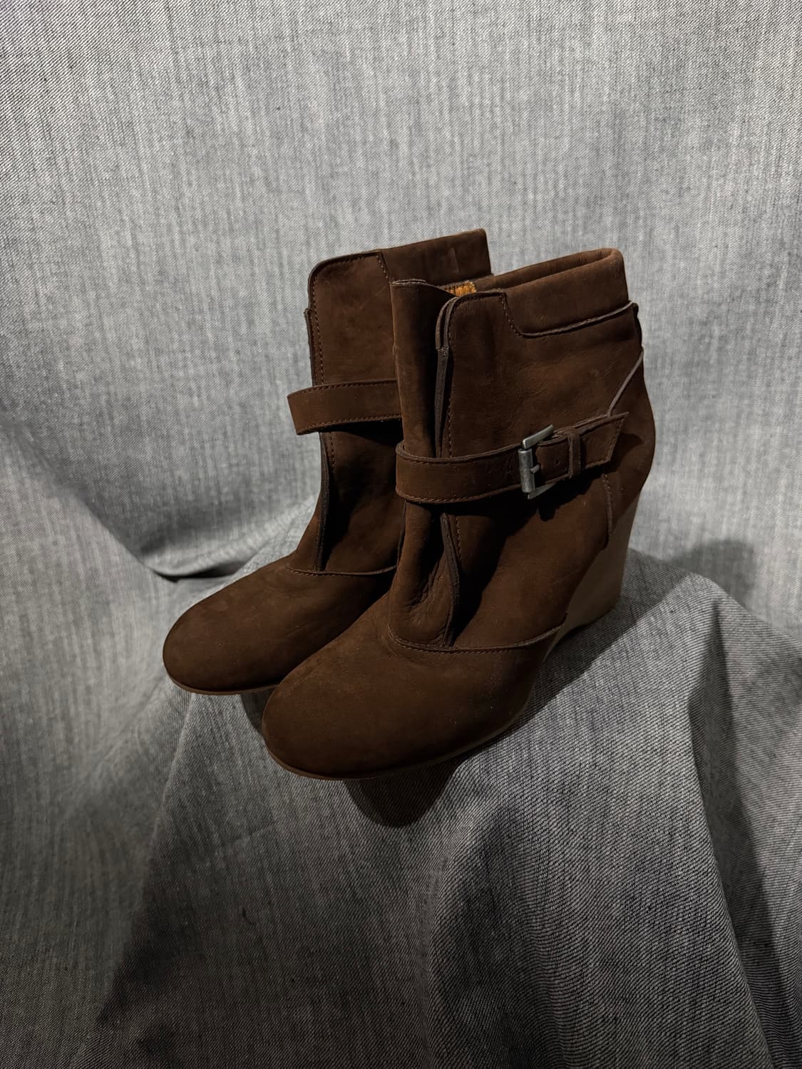 바네사브루노 스웨이드 웨지힐 상품이미지1