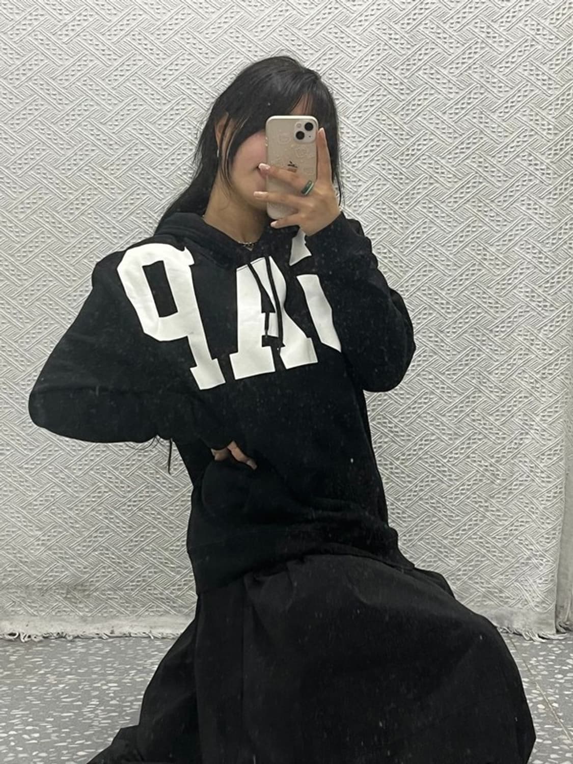 갭 올드스쿨 빅로고 백프린팅 후드티 L C06491 상품이미지2