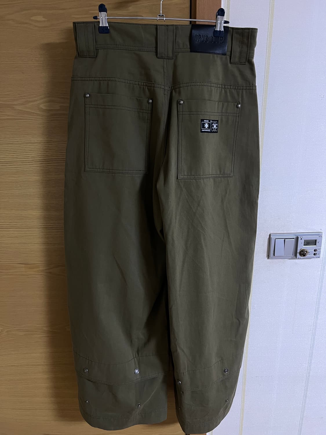오퍼스0012 멜티드 코튼 팬츠 카키 m 상품이미지4