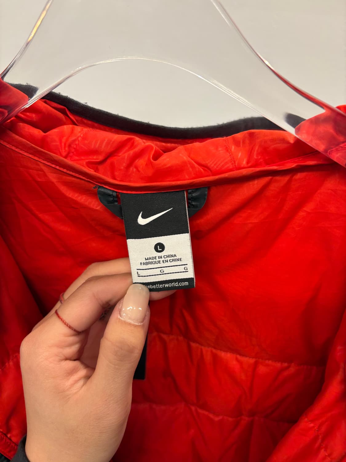 Nike orange logo padding jacket 상품이미지5