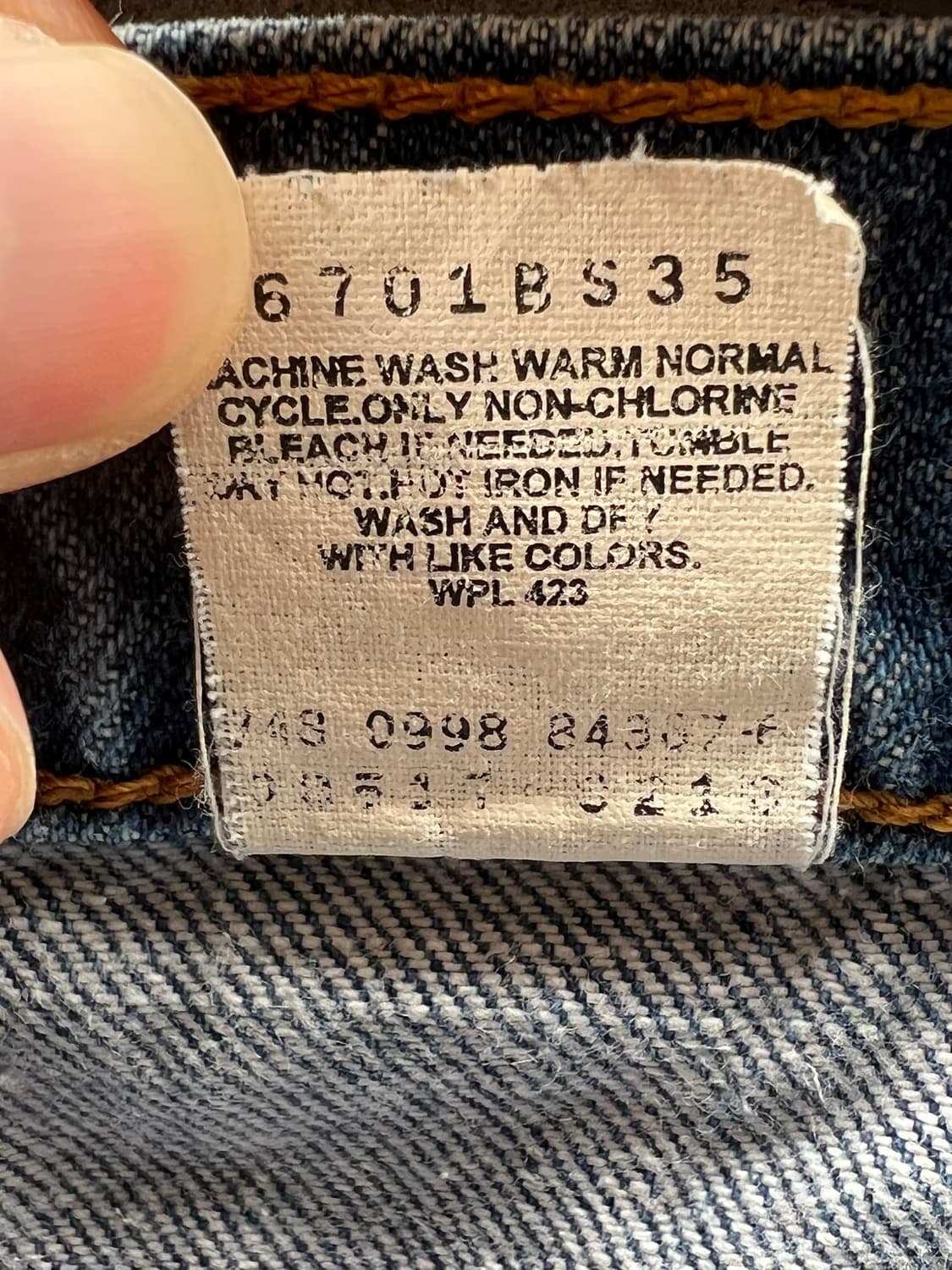 90's [38x30] 리바이스 517 부츠컷 데님 상품이미지8