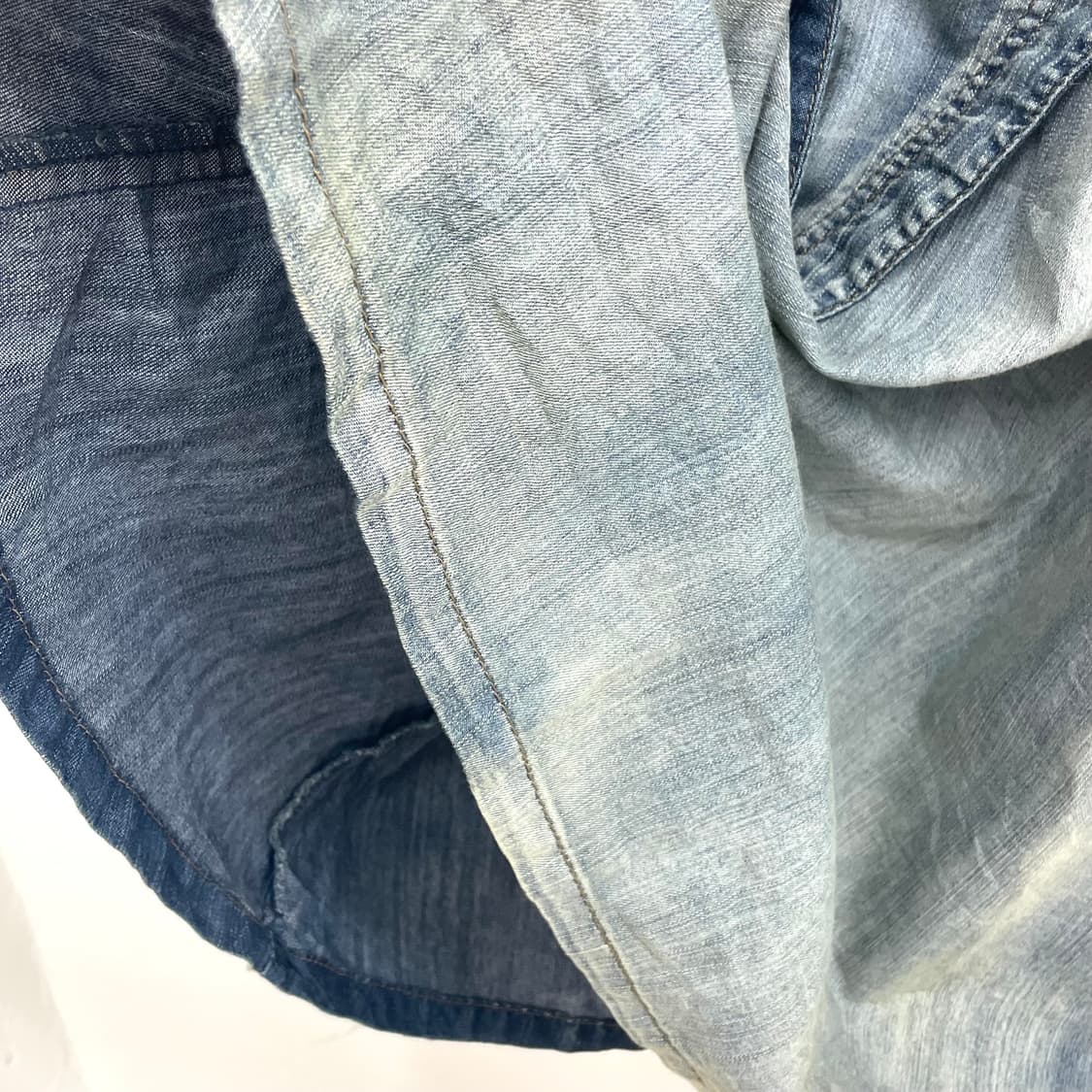 corset vintage wash denim skirt 상품이미지6