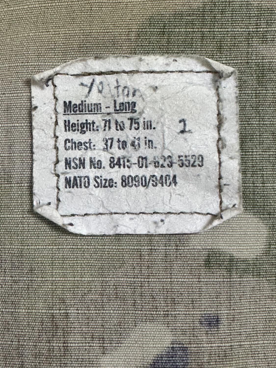 미군 OCP 멀티캠 전투복 상의 (M/L) (L) 상품이미지6