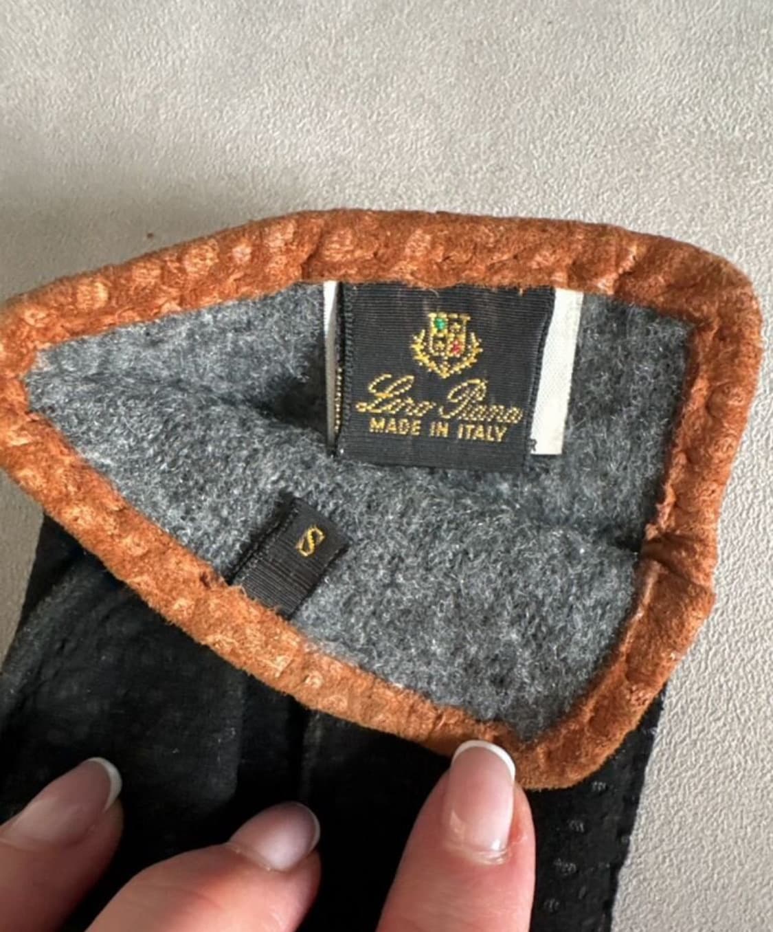 로로 피아나 글러브(카피바라 스킨/라이닝-캐시미어)S사이즈 상품이미지4