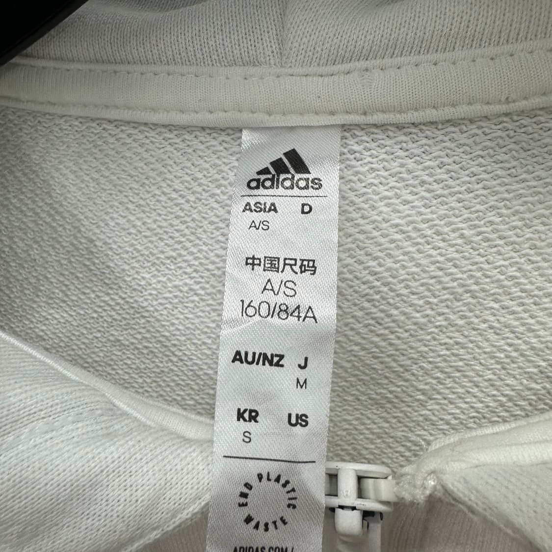 90 아디다스 여자 숏 후드집업 상품이미지3