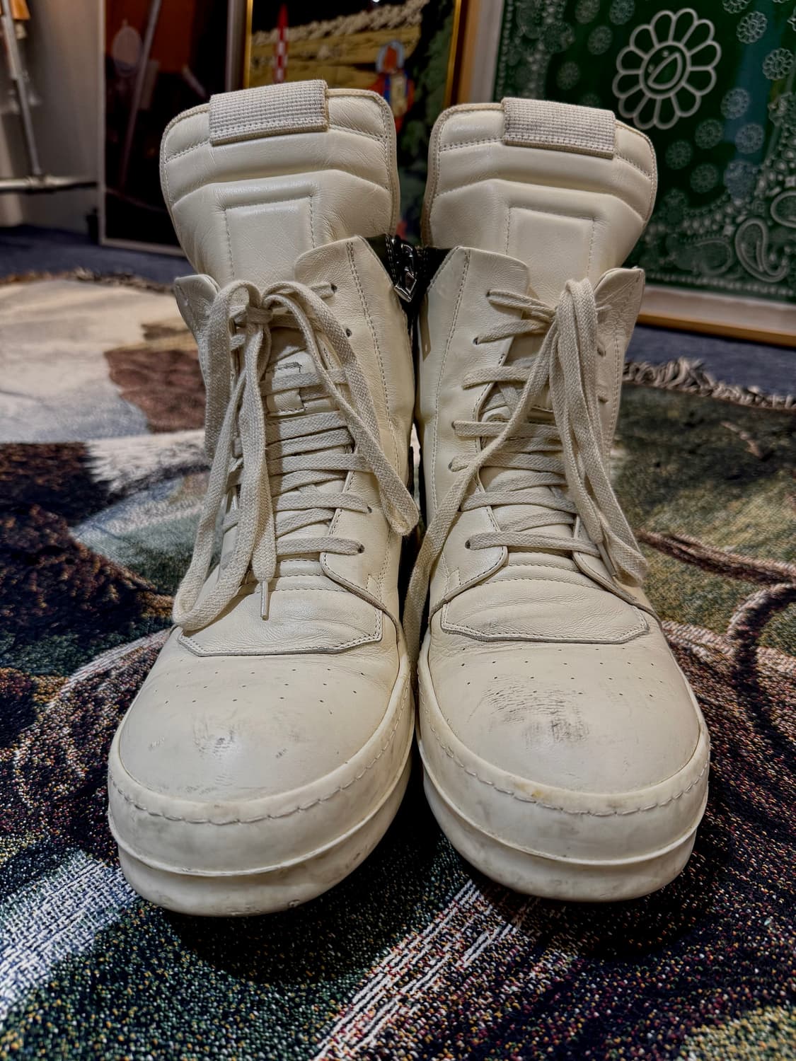 릭오웬스 지오비스켓 카키/크림 42사이즈(270-275) 상품이미지4