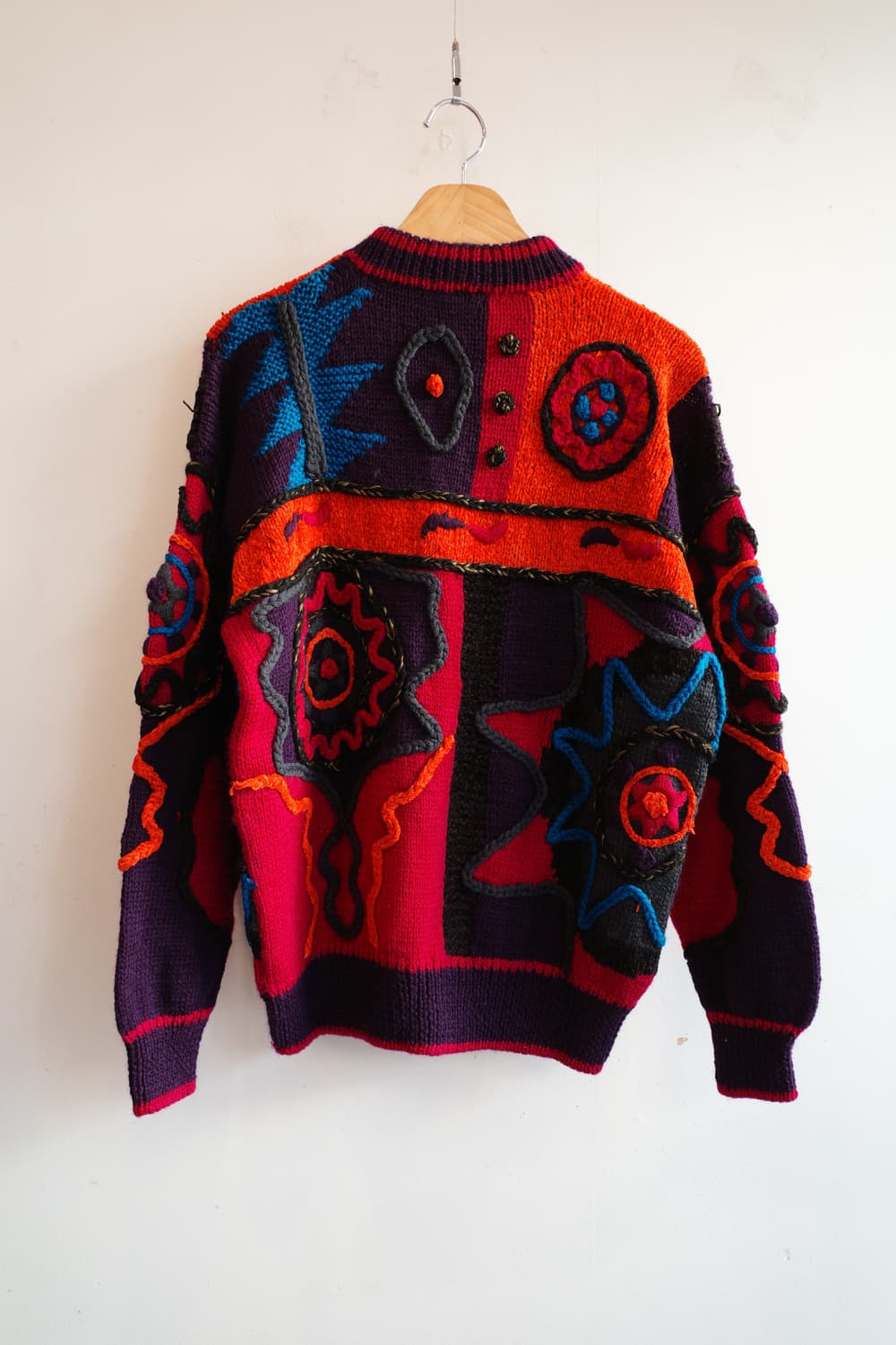 GOBANGAI 유니크 패턴 울 니트 (새상품) 상품이미지7