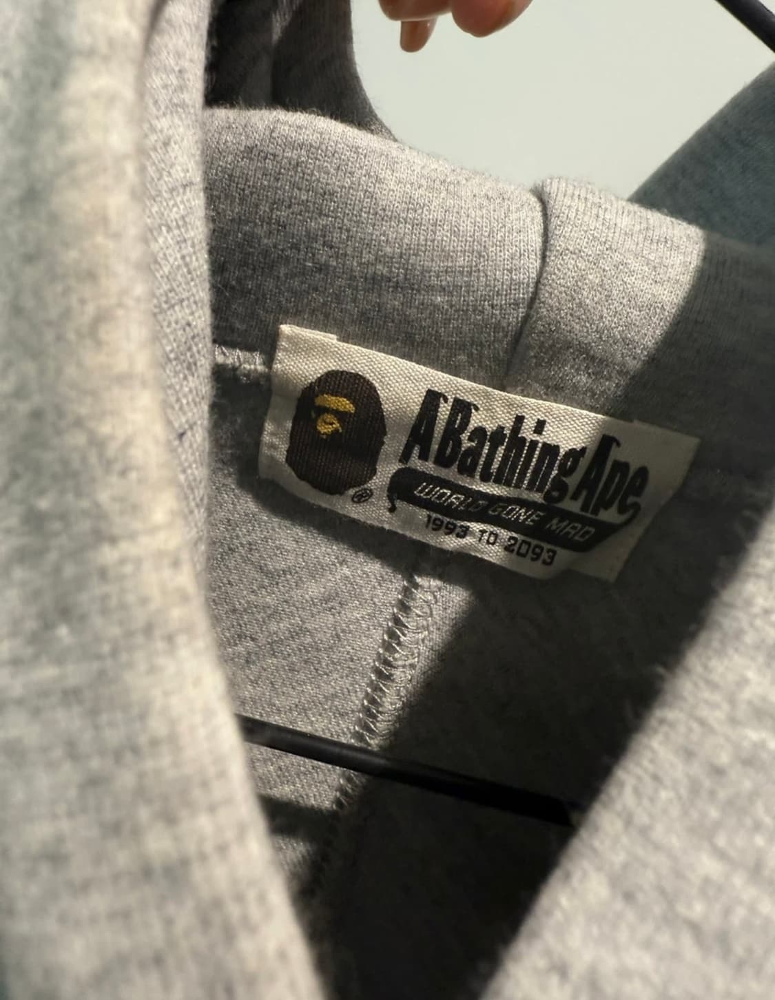 Bape 테이핑 그레이 후디 상품이미지5