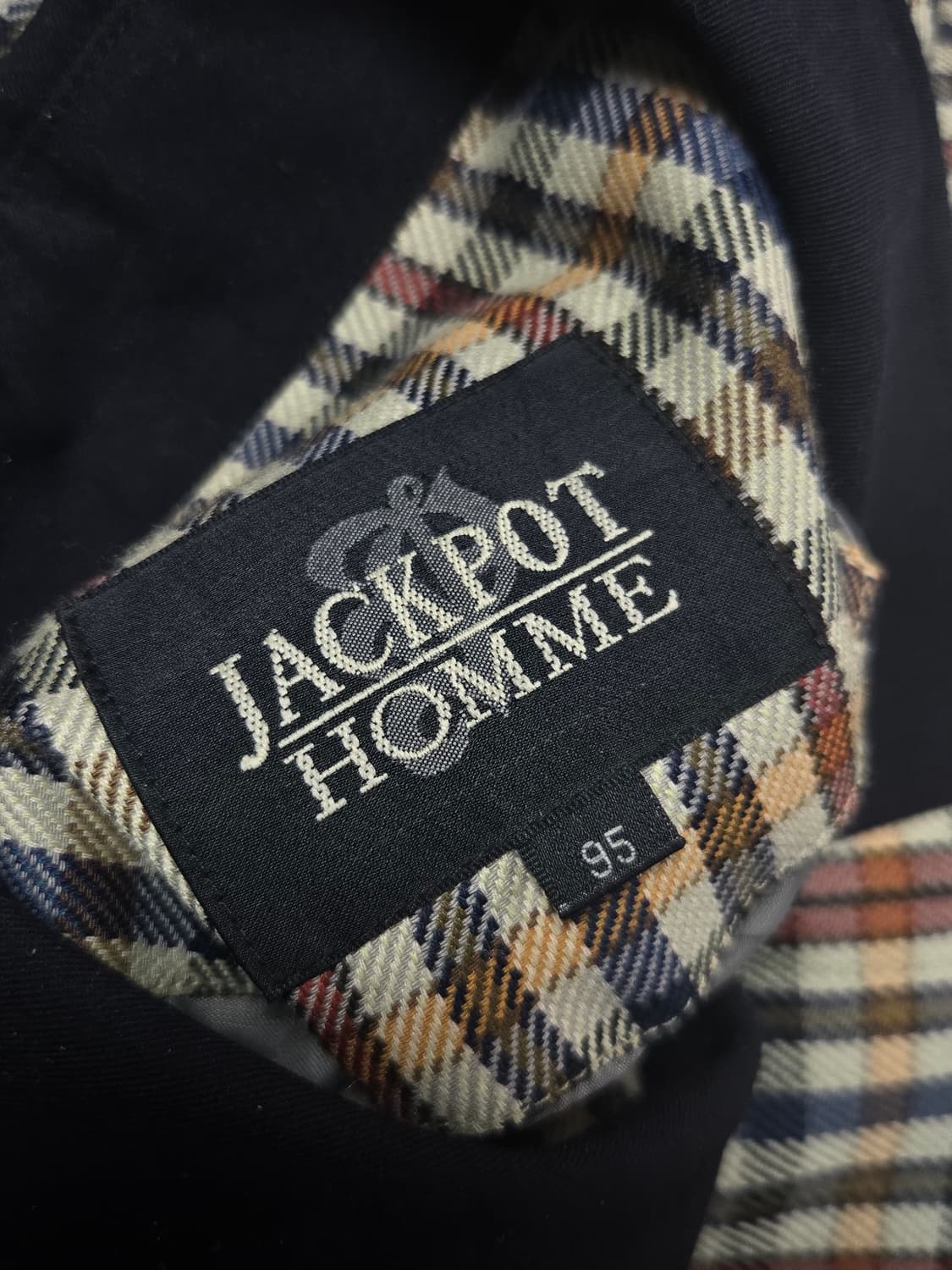 jackpot homme 체크무늬 크롭 자켓 상품이미지5