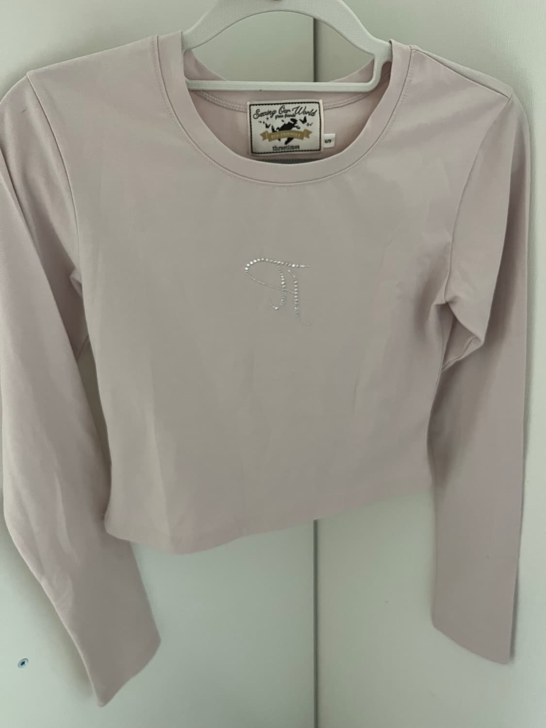 쓰리타임즈 쥬얼티 롱슬리브 핑크 상품이미지1