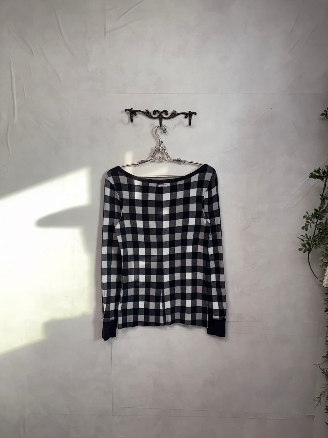 Victoria’s Secret check loose button 긴팔티 상품이미지4