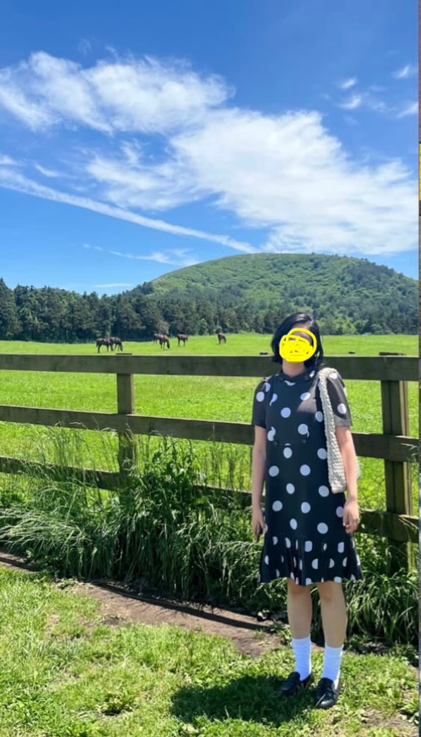 Perle bon 도트 플리츠 원피스 상품이미지4