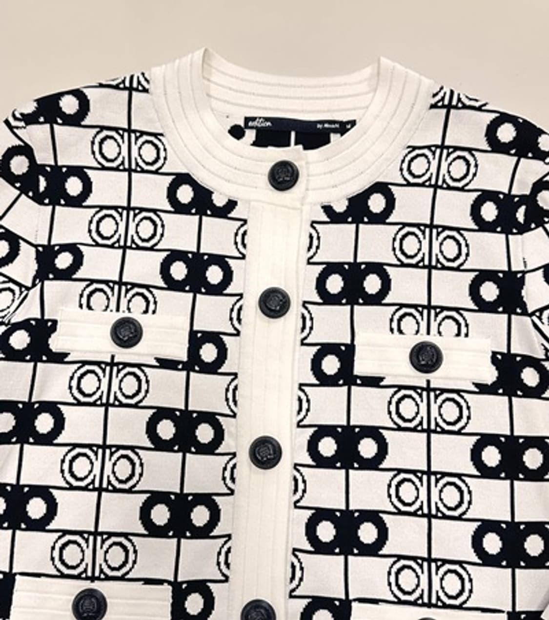 제시뉴욕 패턴 니트 가디건 상품이미지6