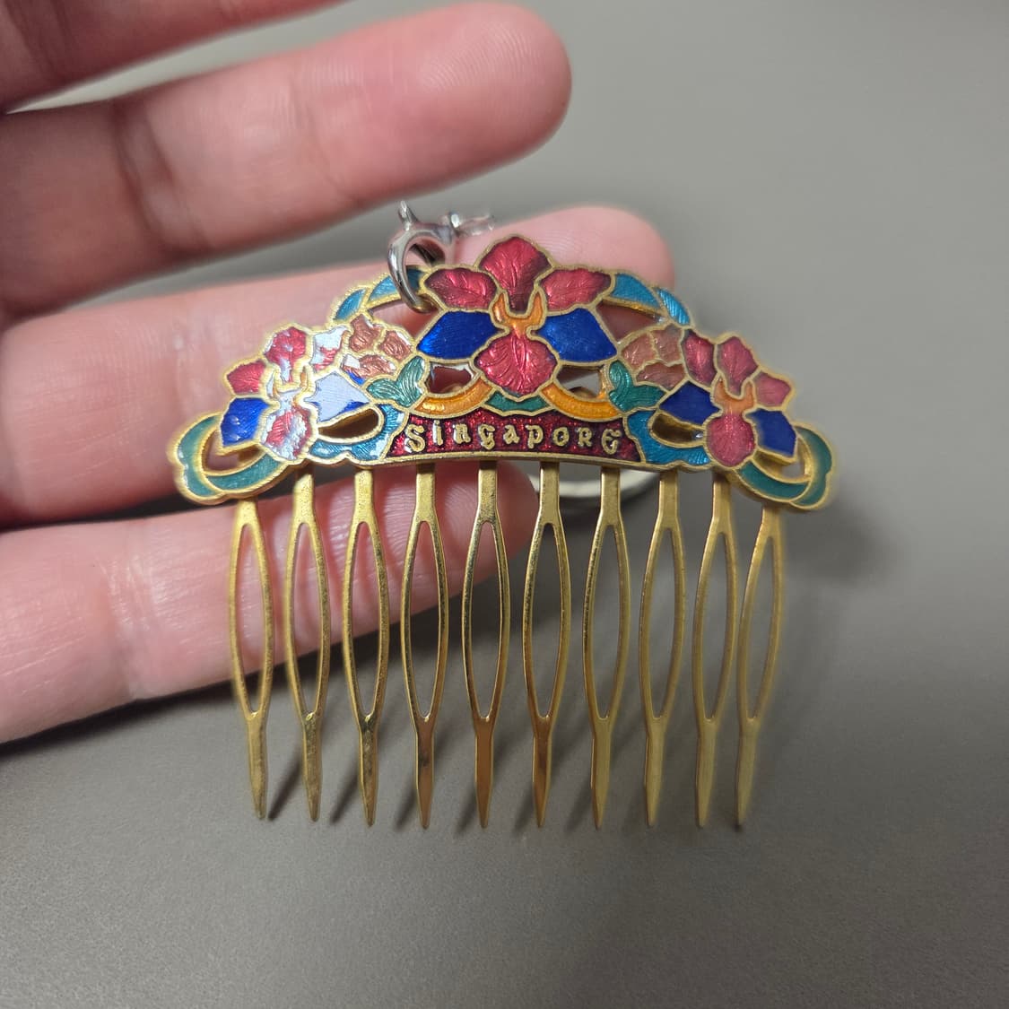 싱가포르 빈티지 헤어핀 커스텀 키링 상품이미지2