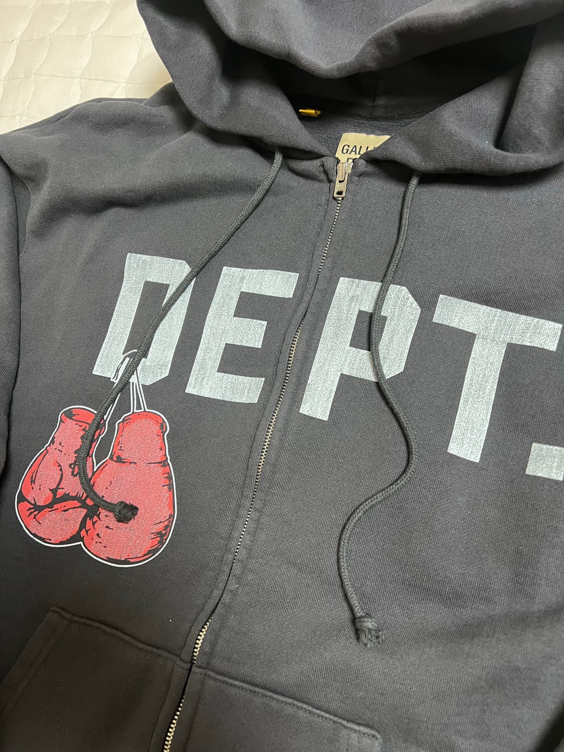 [XL] 갤러리디파트먼트 복싱 머치 후드 집업 블랙 상품이미지5