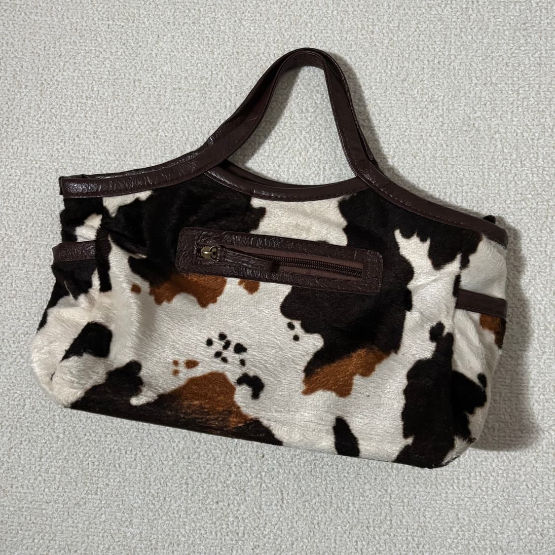 빈티지 갸루 y2k 카우 패턴 숄더백 상품이미지2