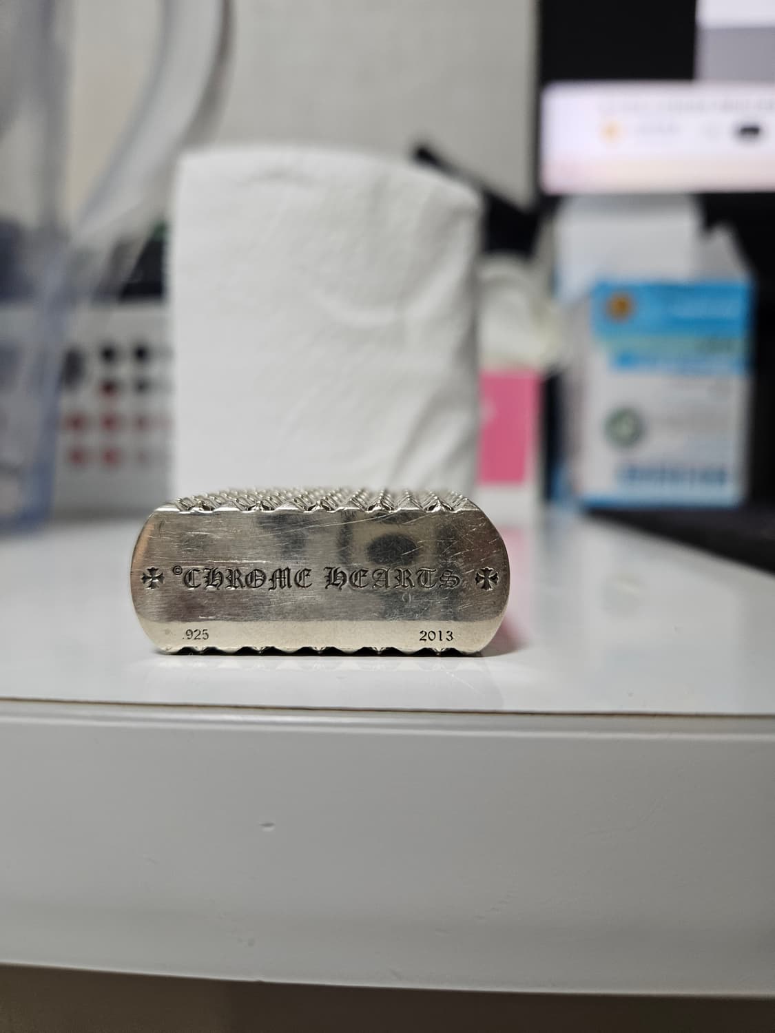 Chrome Hearts 크롬하츠 크로스 블럭 지포 라이터레플리카 상품이미지5