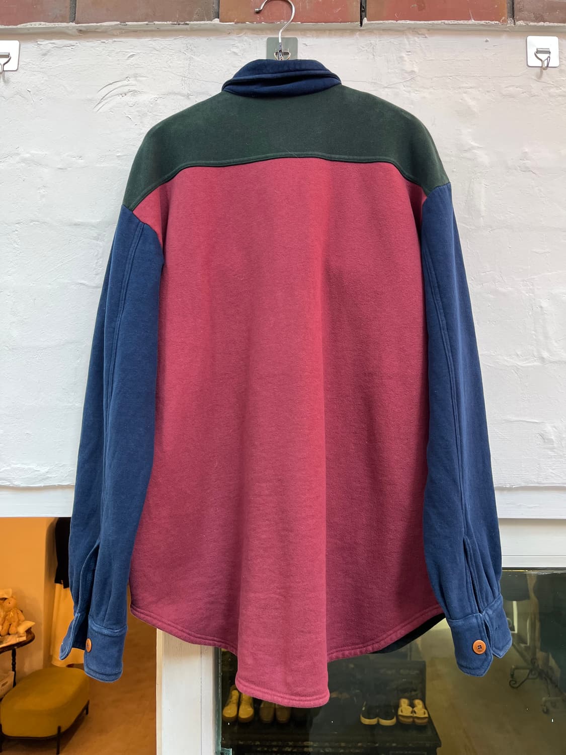 Henry Cotton s 컬러 블록 셔츠 L 상품이미지7