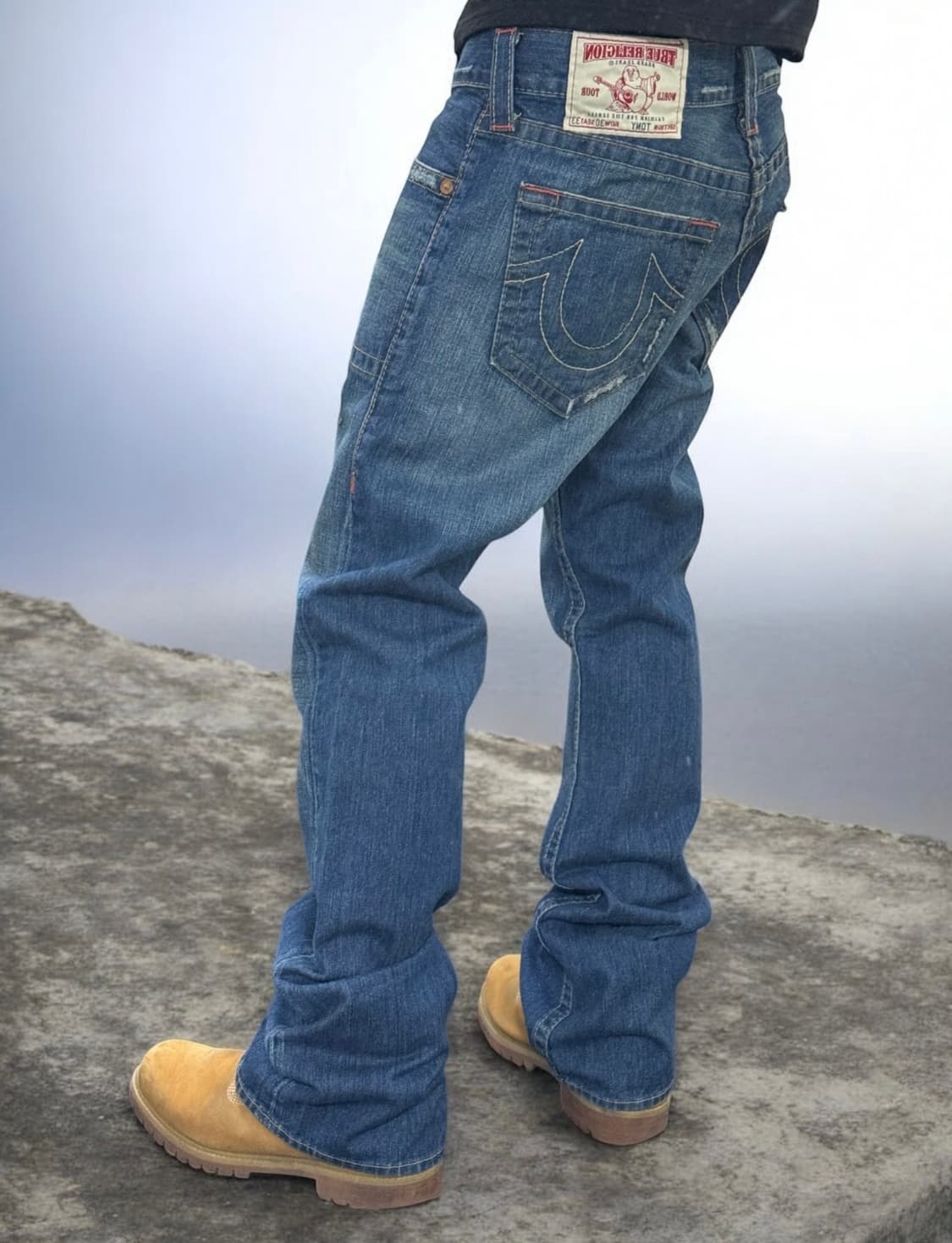 트루릴리전 플레어 토니 부츠컷 데님 팬츠 상품이미지3