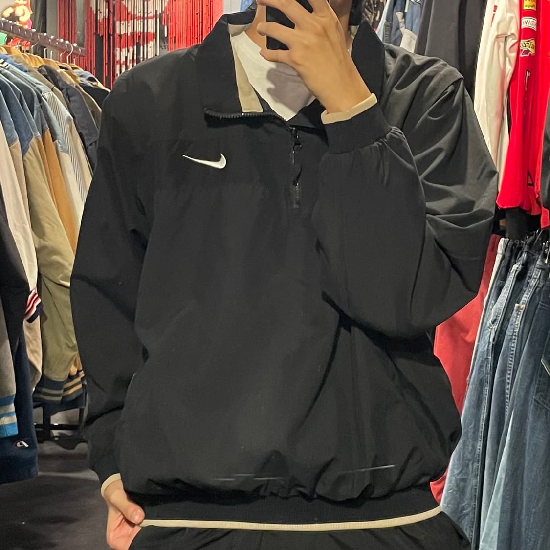 [IM] NIKE 나이키 블랙 웜업(조끼 가능) 상품이미지2