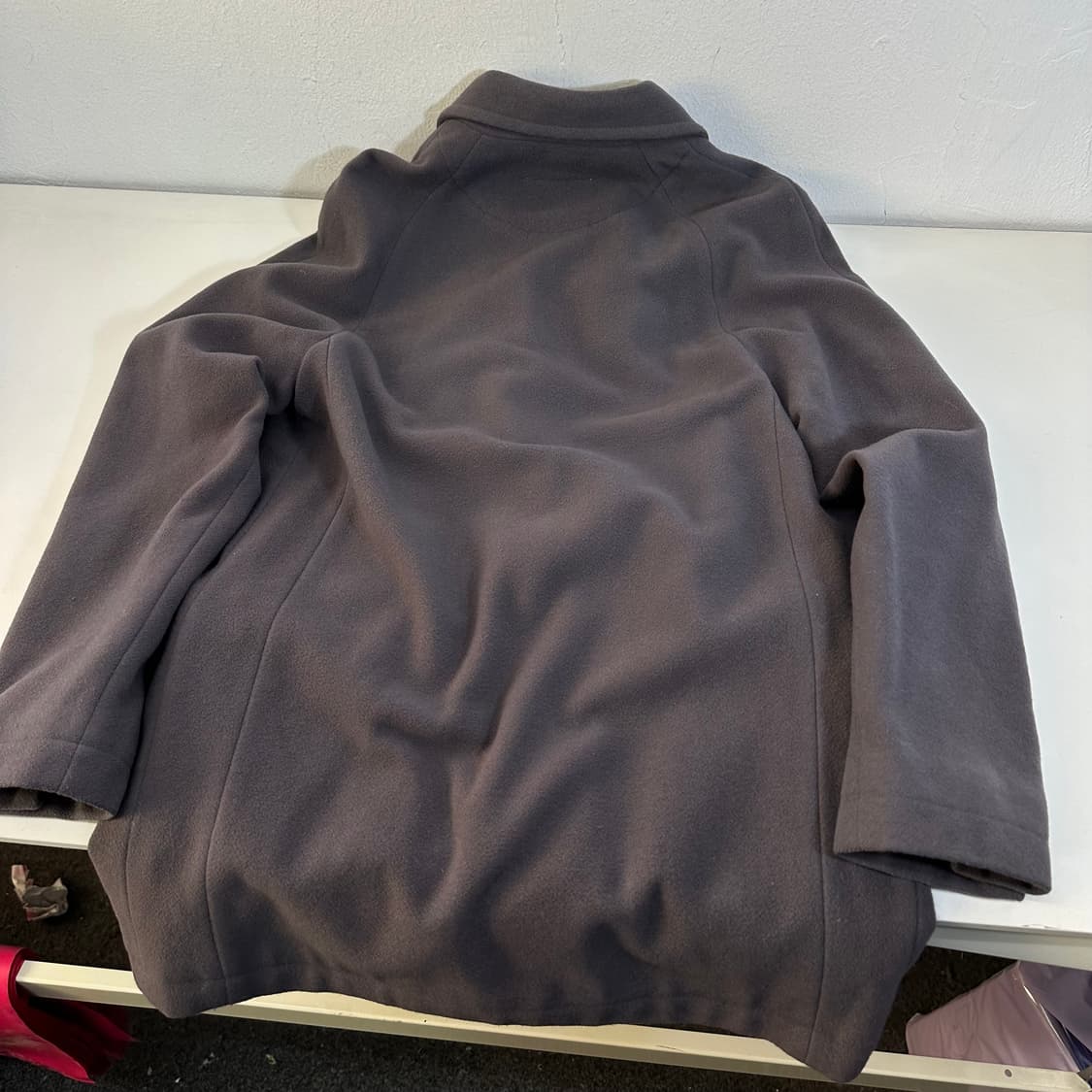 36 우먼S-M 메종마르지엘라 MM6 그레이 캐시미어혼방 리얼버튼 더블코 상품이미지6