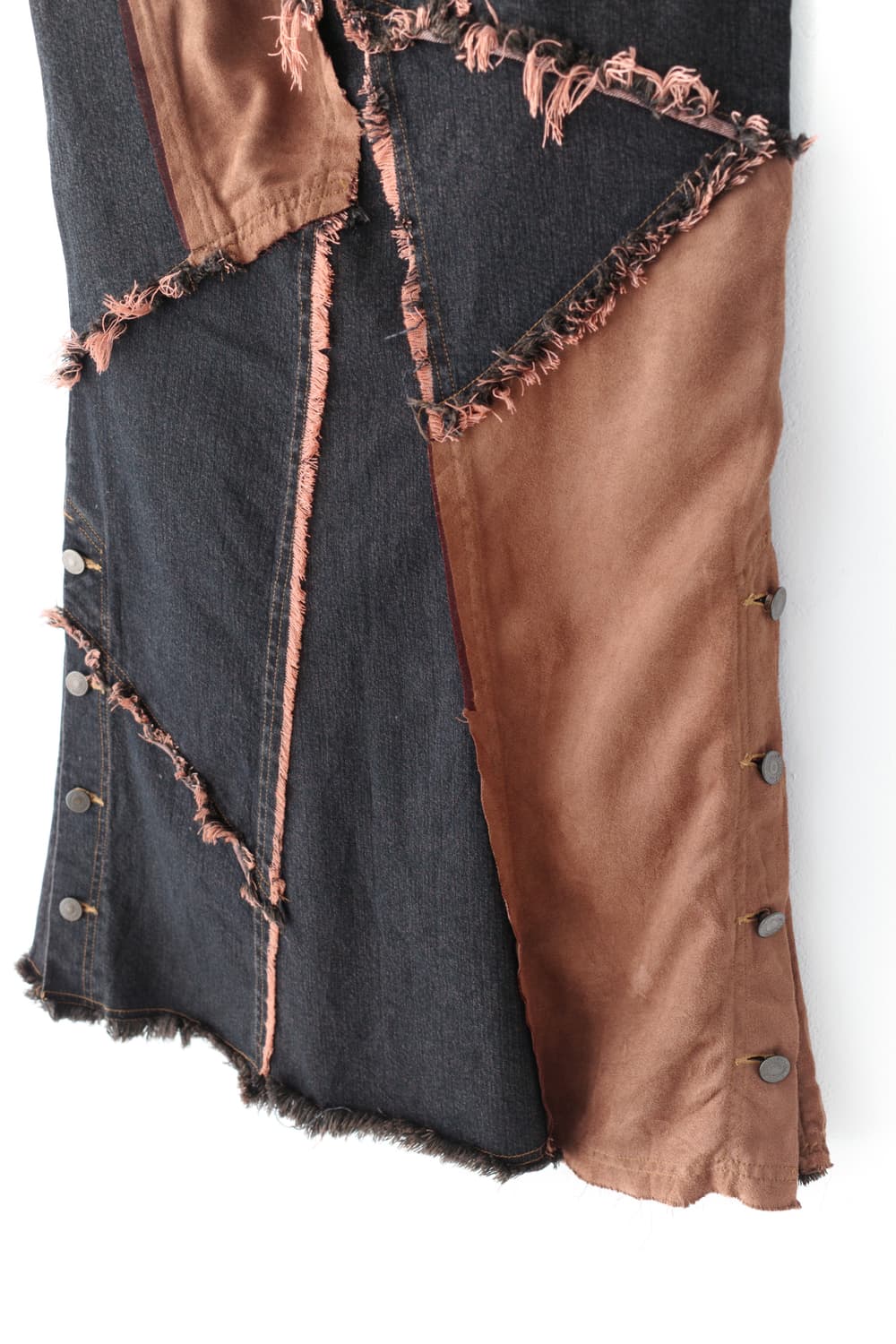 anion jeans) patch damage long skirt 상품이미지4