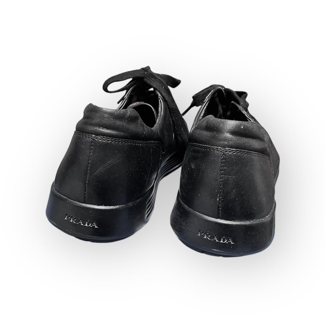 [280] 프라다 스포츠 레더 블랙 로고 스니커즈 상품이미지3