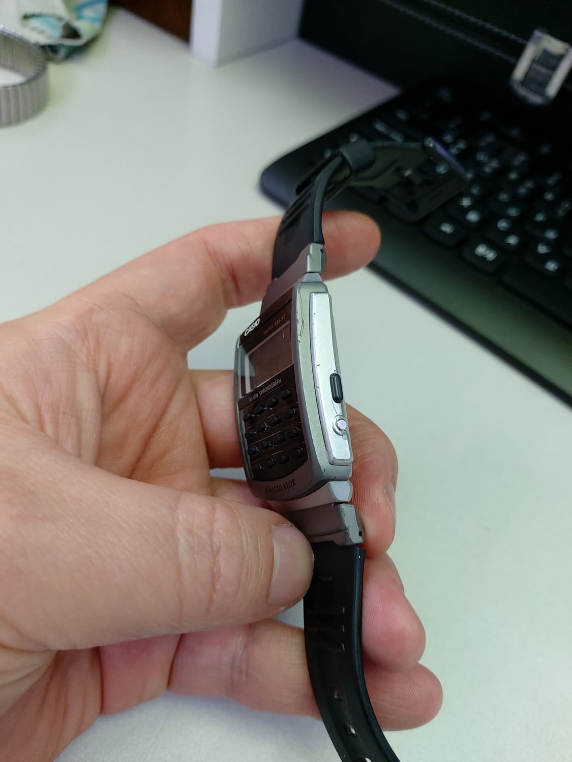 카시오 계산기 시계 블랙 상품이미지2