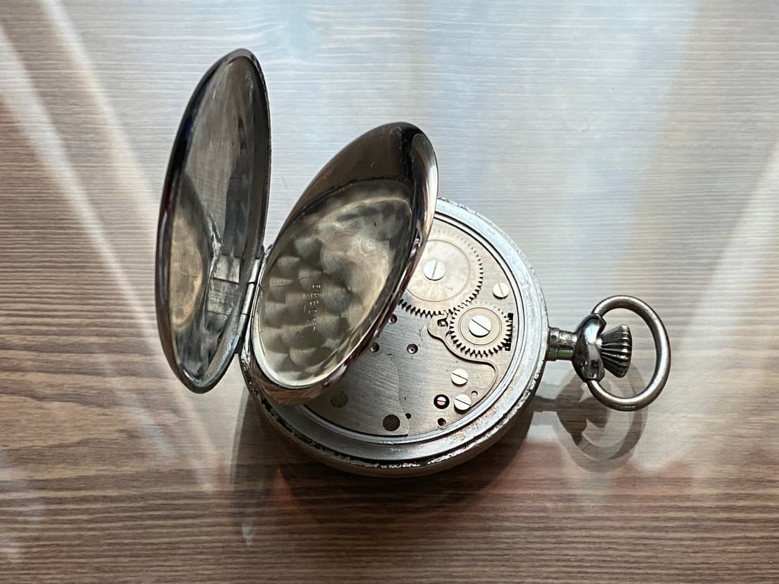 레오니다스(Leonidas) 수동식 스톱워치 회중시계 빈티지시 판매 상품이미지6