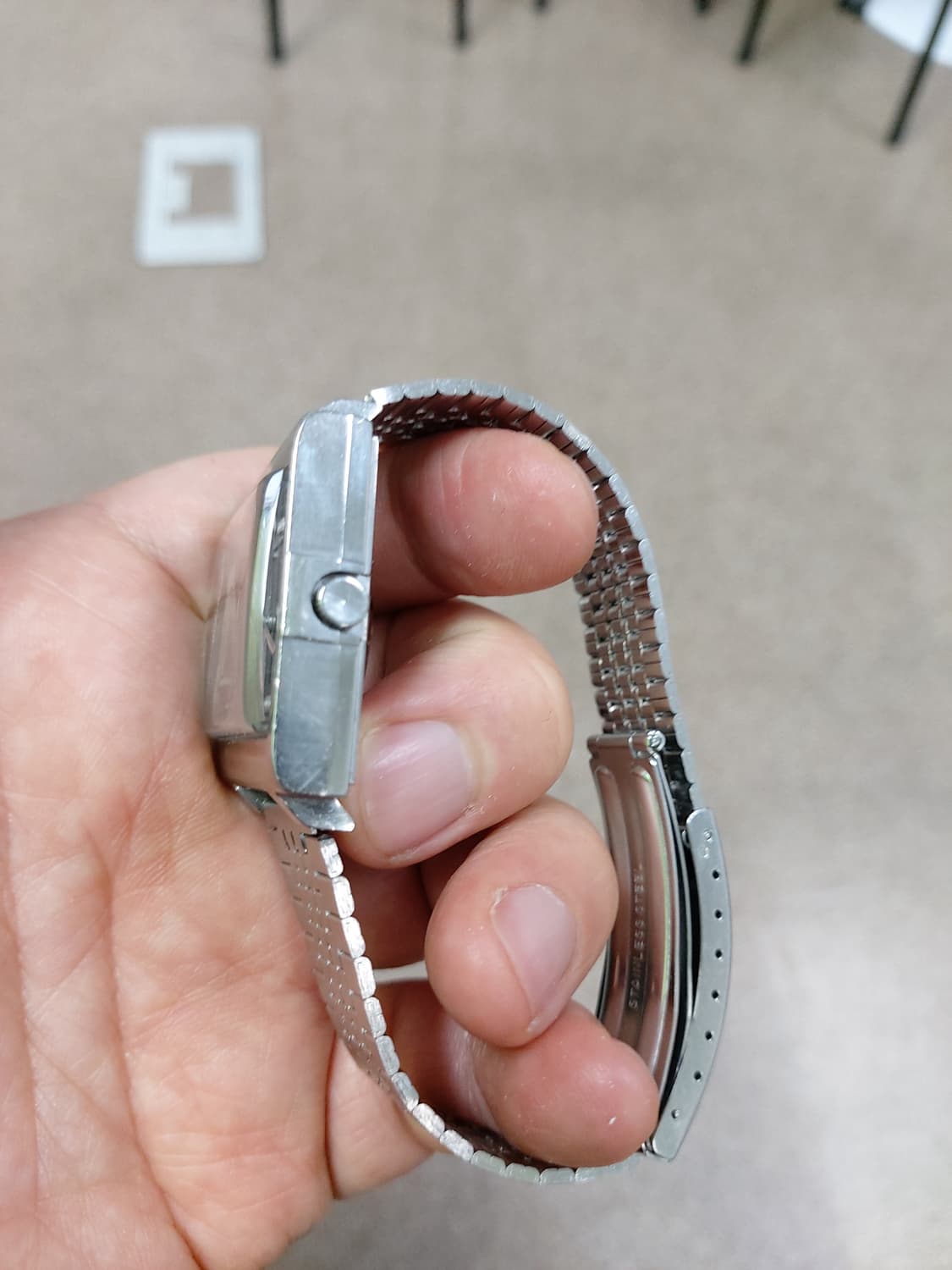 세이코 사각 빈티지 남성 시계 상품이미지2