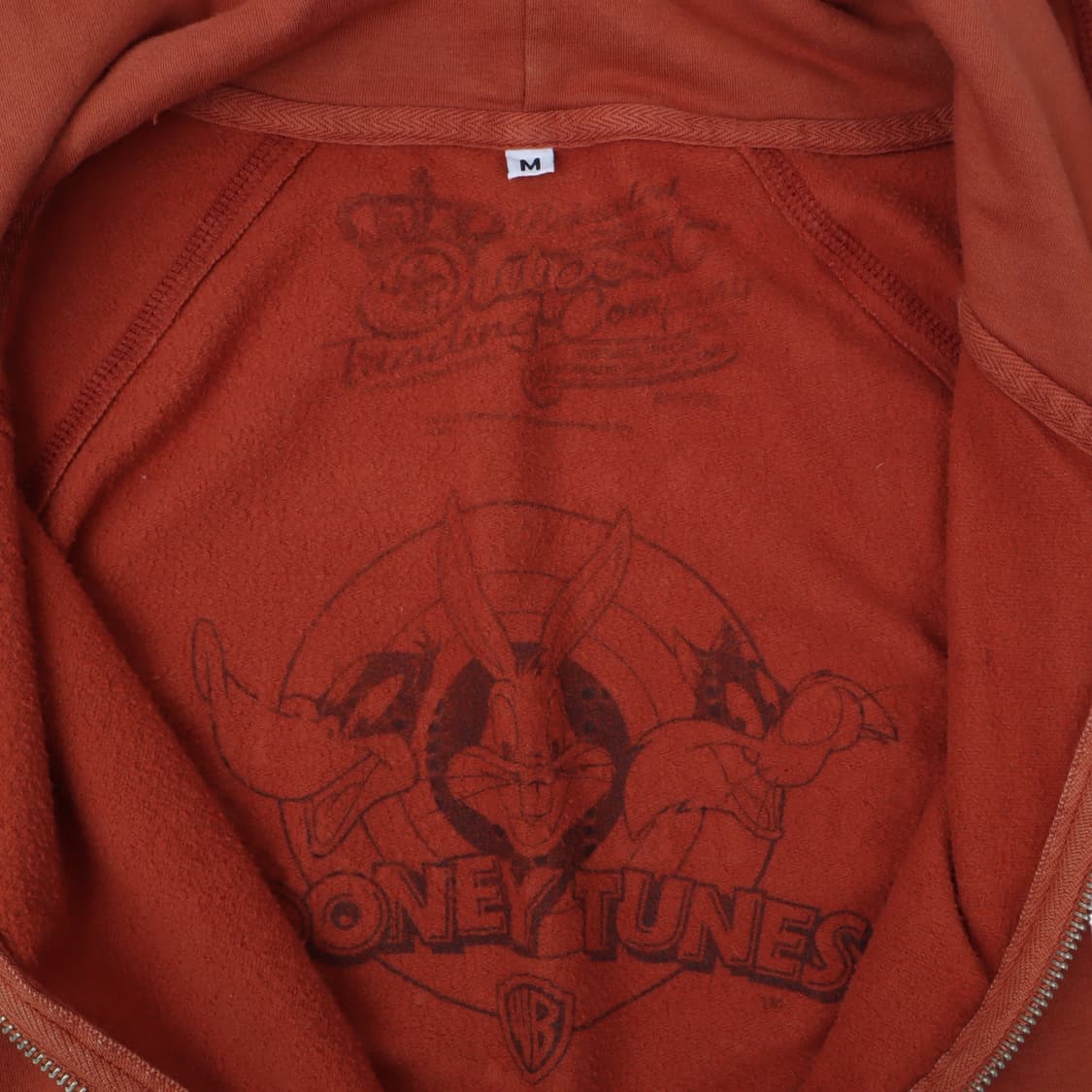 루니툰즈 y2k 딥 오렌지 후드집업 상품이미지8