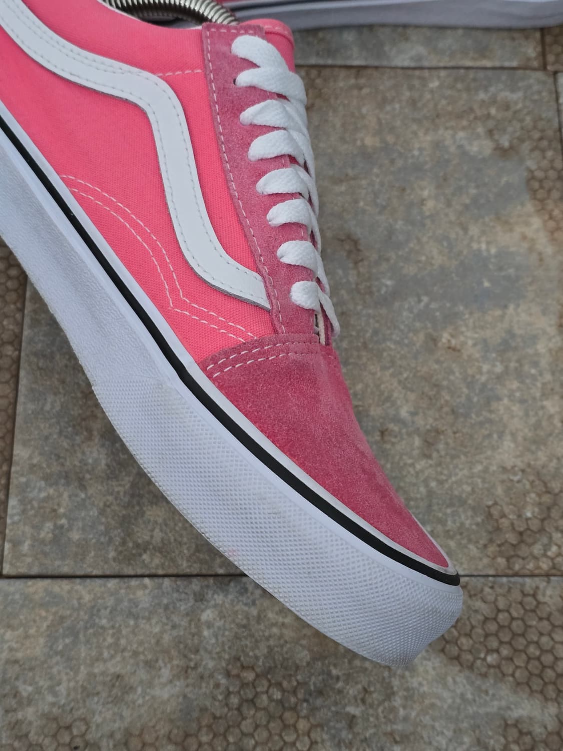 (250)반스 올드스쿨 핑크 화이트 상품이미지5