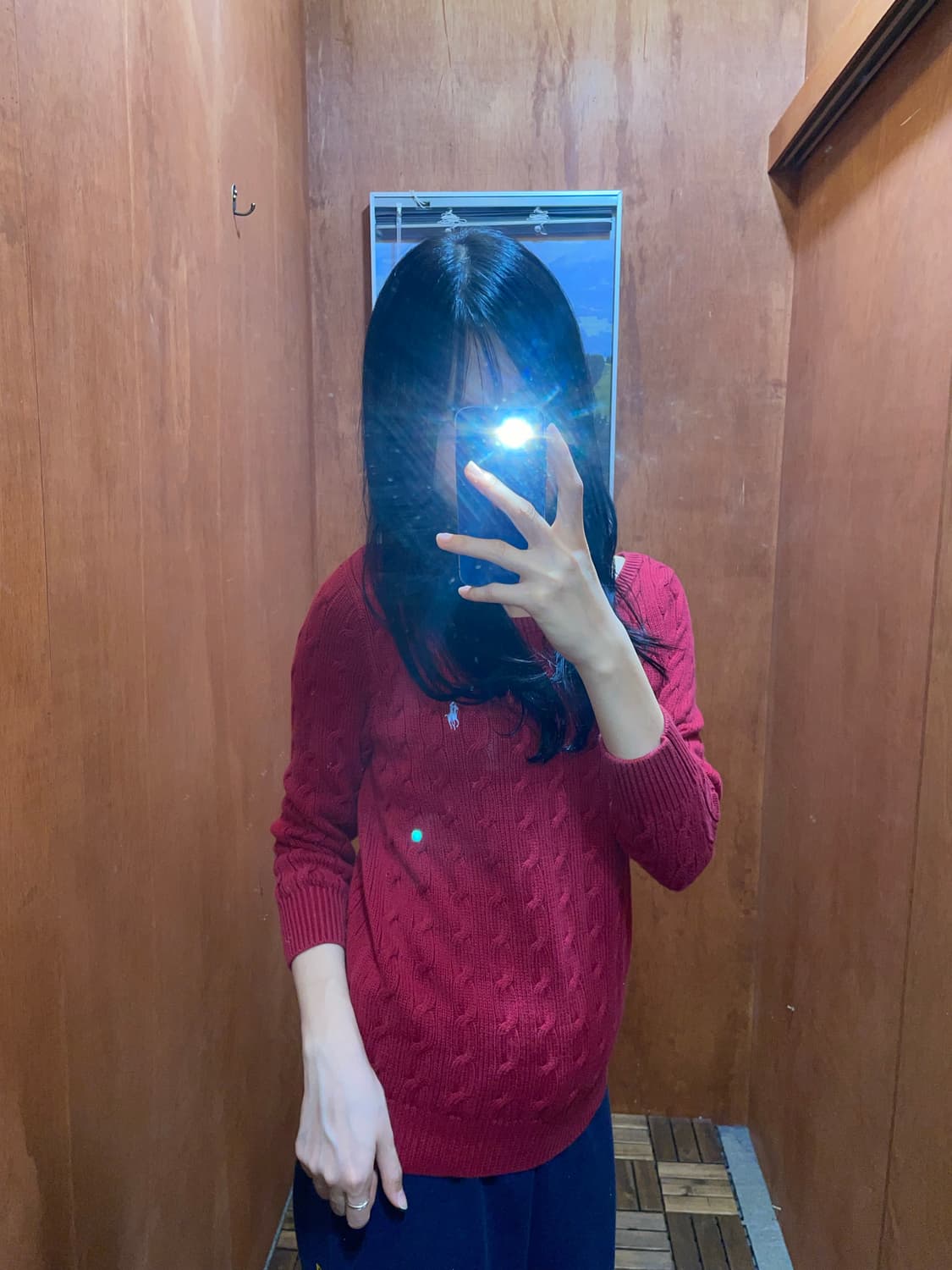 (L) POLO 폴로 랄프로렌 스포츠 케이블 니트 상품이미지1