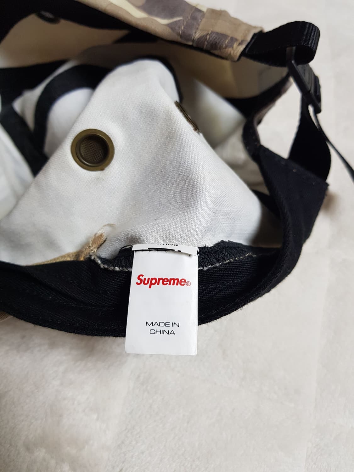 슈프림 밀리터리 캠프캡 모자 볼캡 스톤 카모 23SS 상품이미지7