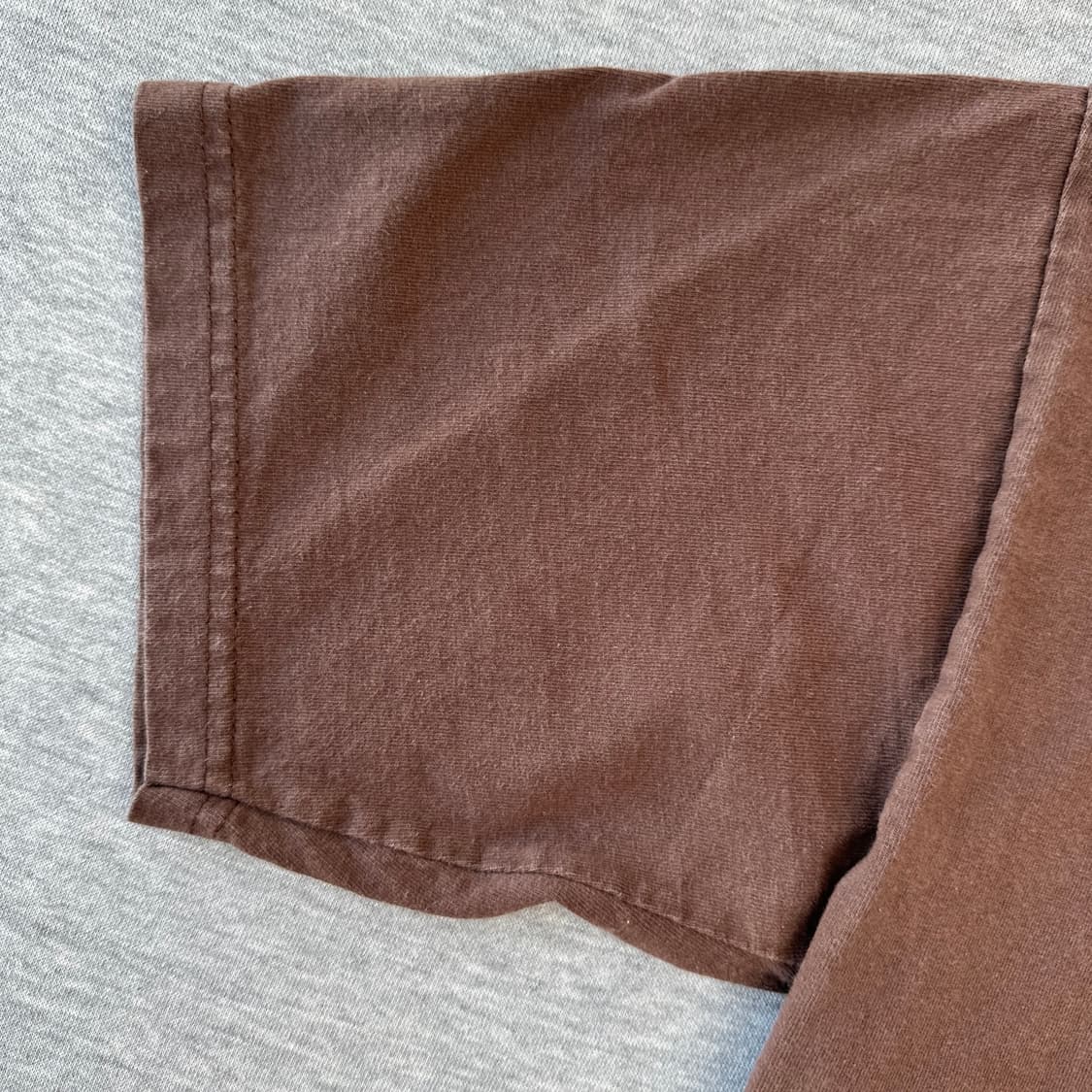 Y2K 프로클럽 헤비웨이트 티셔츠 M 사이즈 초콜릿 브라운  상품이미지3