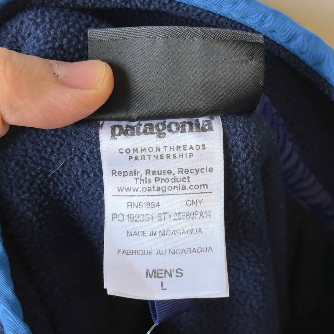 파타고니아 신칠라 스냅티 후리스 상품이미지5