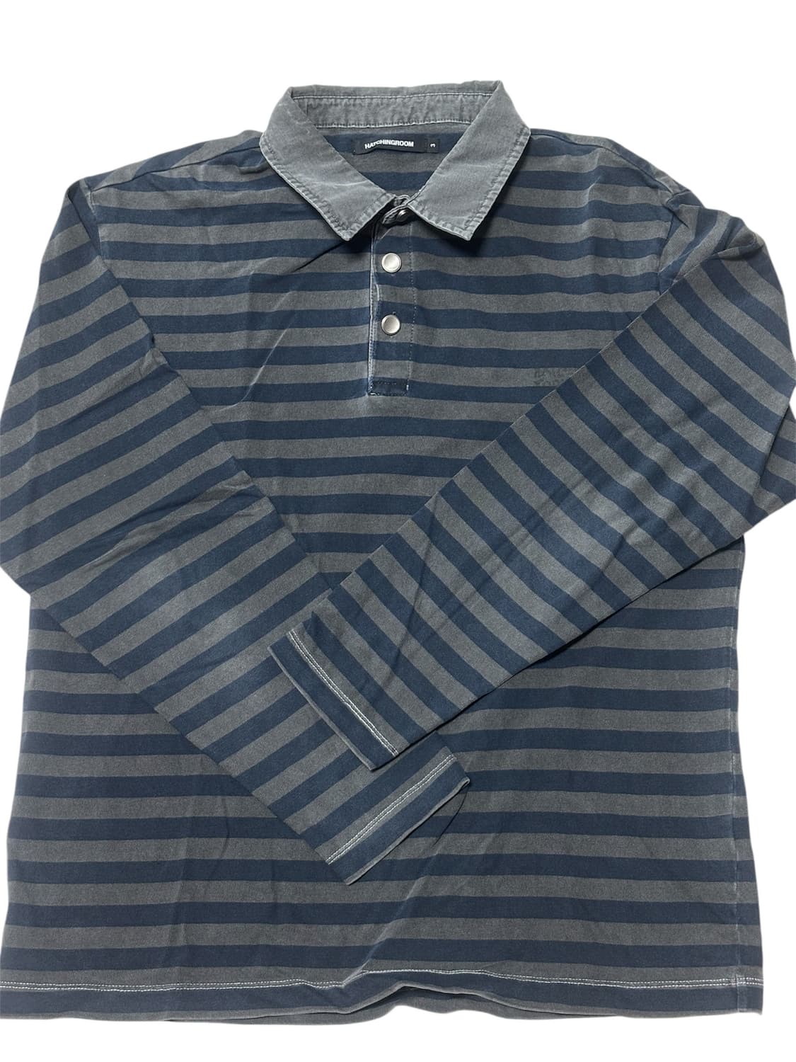 해칭룸 스트라이프 카라 롱슬리브 3사이즈 상품이미지1