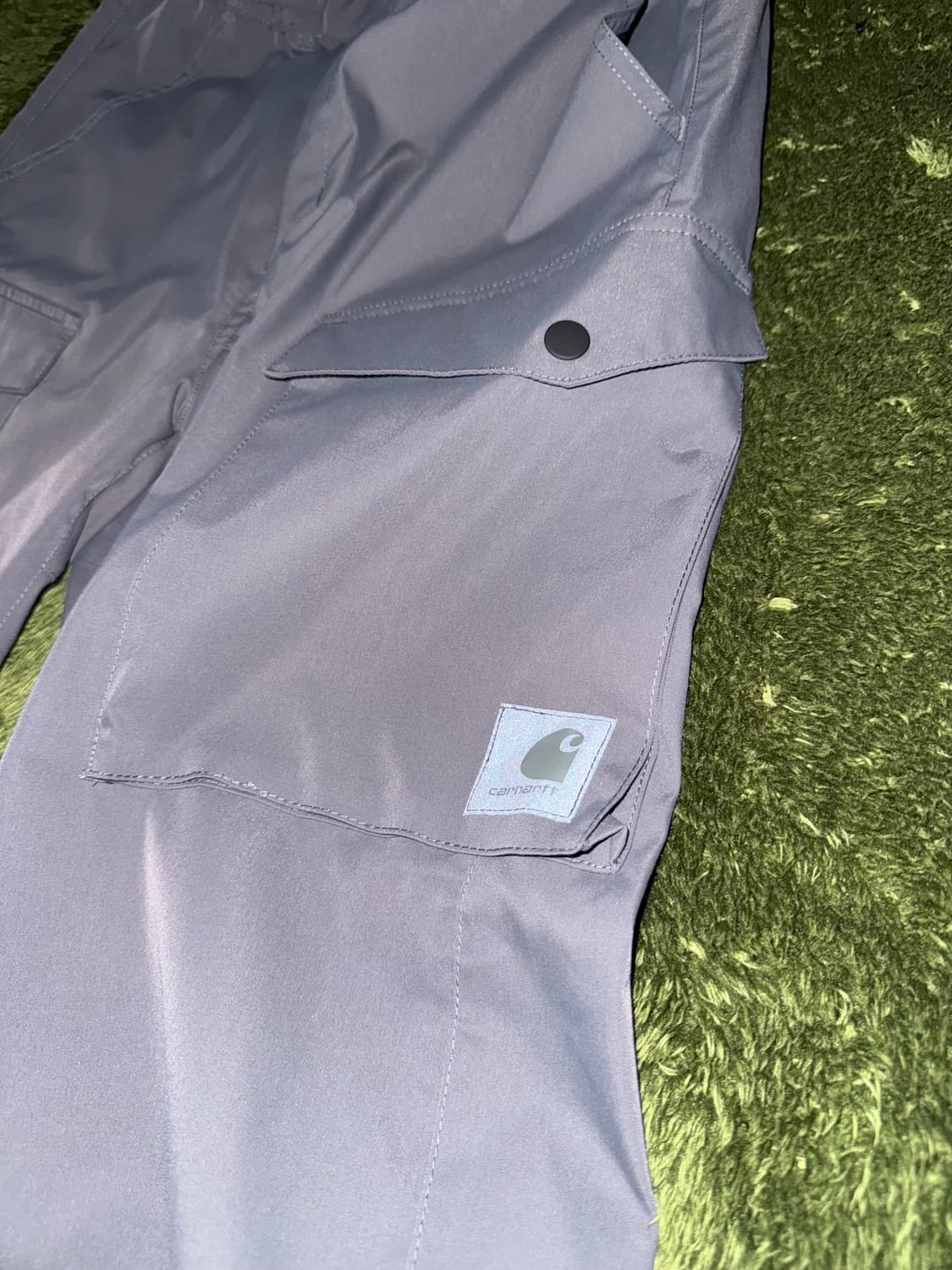 [S] 칼하트 WIP 리플렉티브 로고 카고 발토 팬츠 그레이 상품이미지6